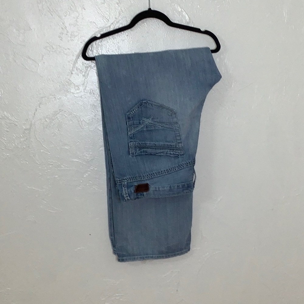 BKE Seth Straight leg distressed ripped destructed men jeans size 42R